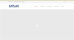 Desktop Screenshot of kaplanconstructs.com